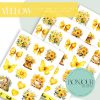 Plancha de Stickers: Yellow