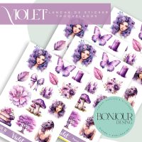 Plancha de Stickers: Violet
