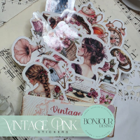 Stickers: Vintage Pink