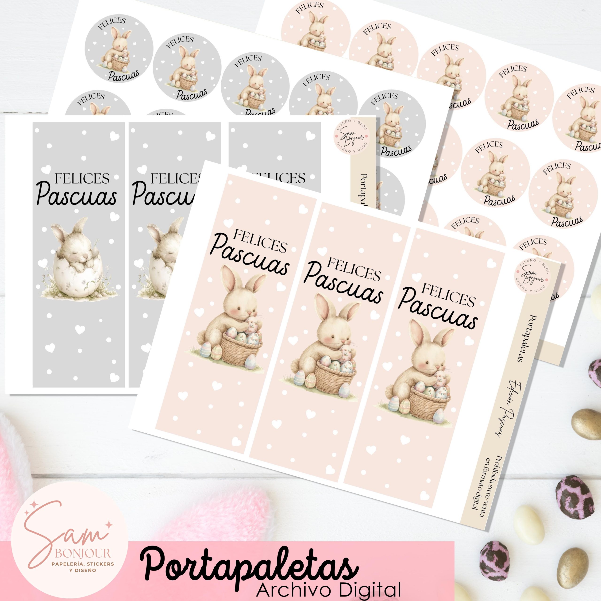 Kit imprimible: Portapaletas